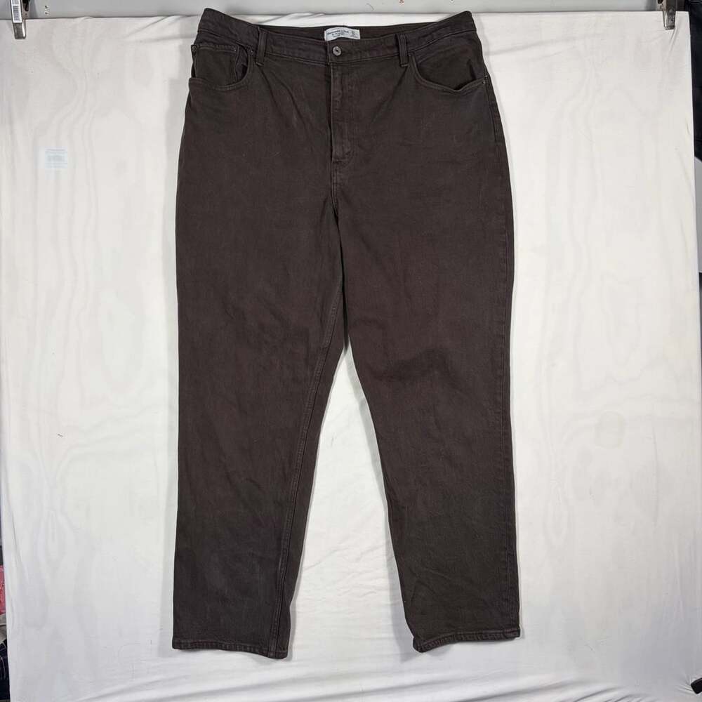 Abercrombie & Fitch The 90s Straight  Curve Love Brown Size 33/16R